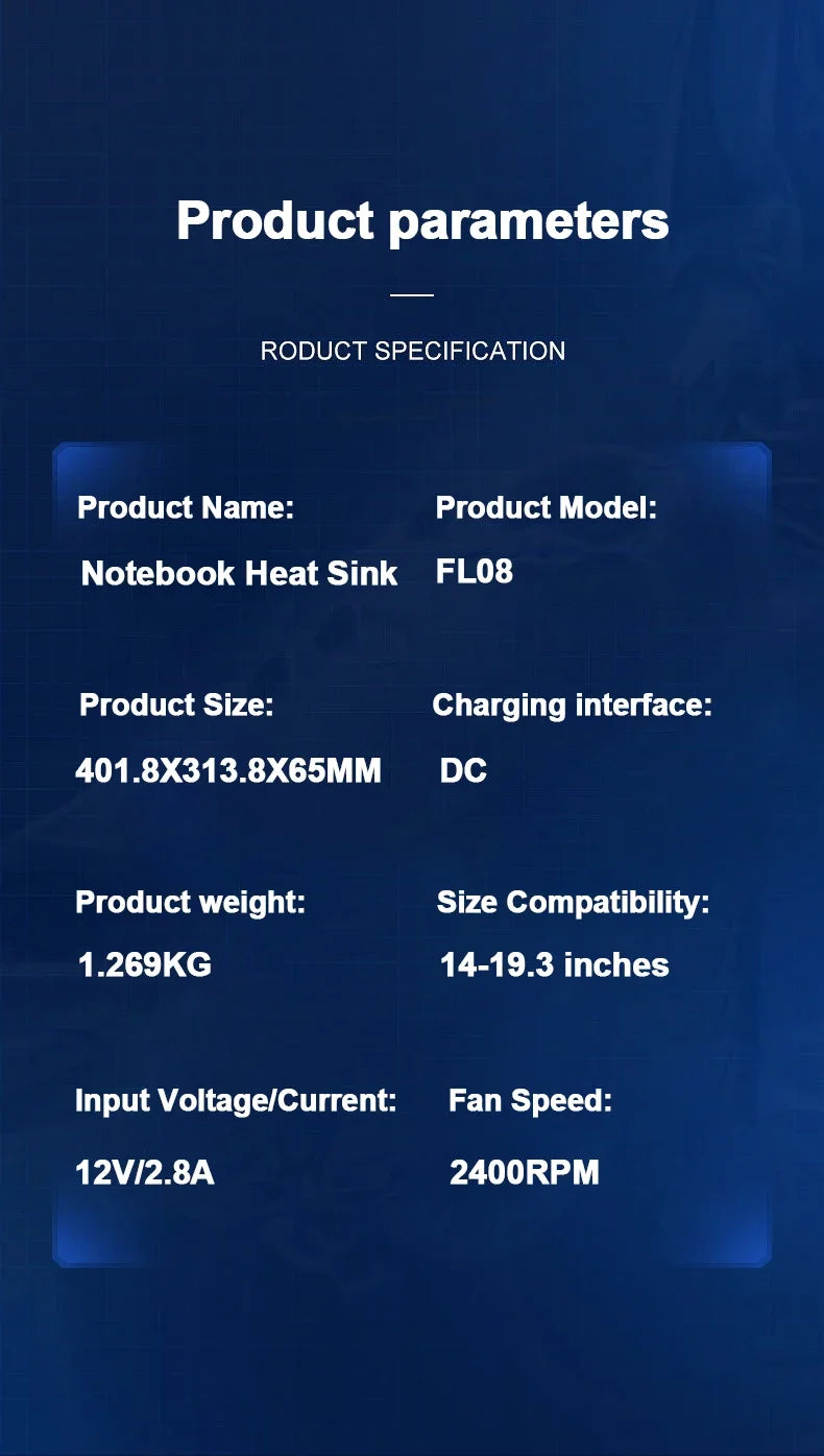 Adjustable Laptop Cooling Pad