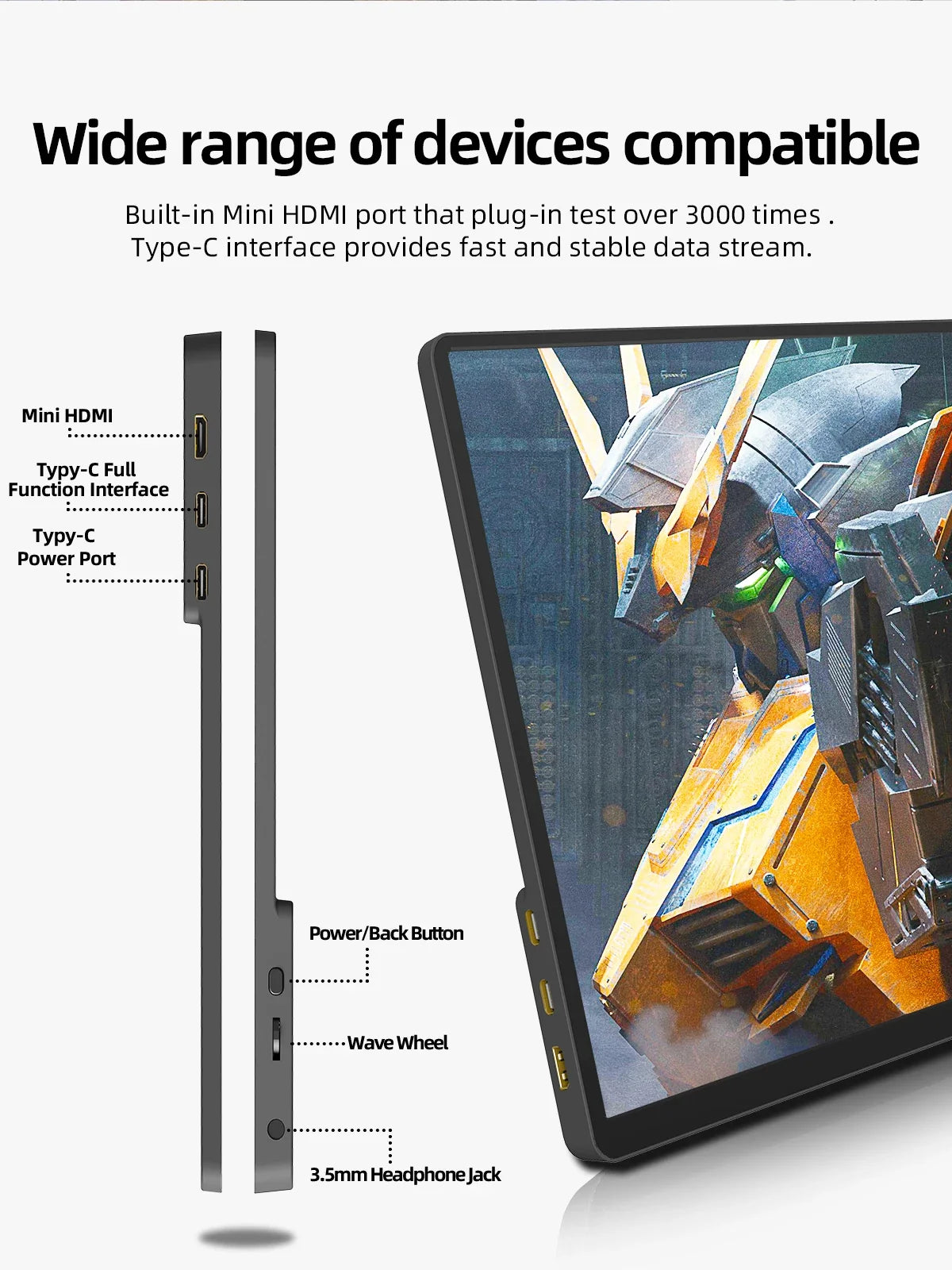 14-Inch 2K Touch Portable Monitor with HDR