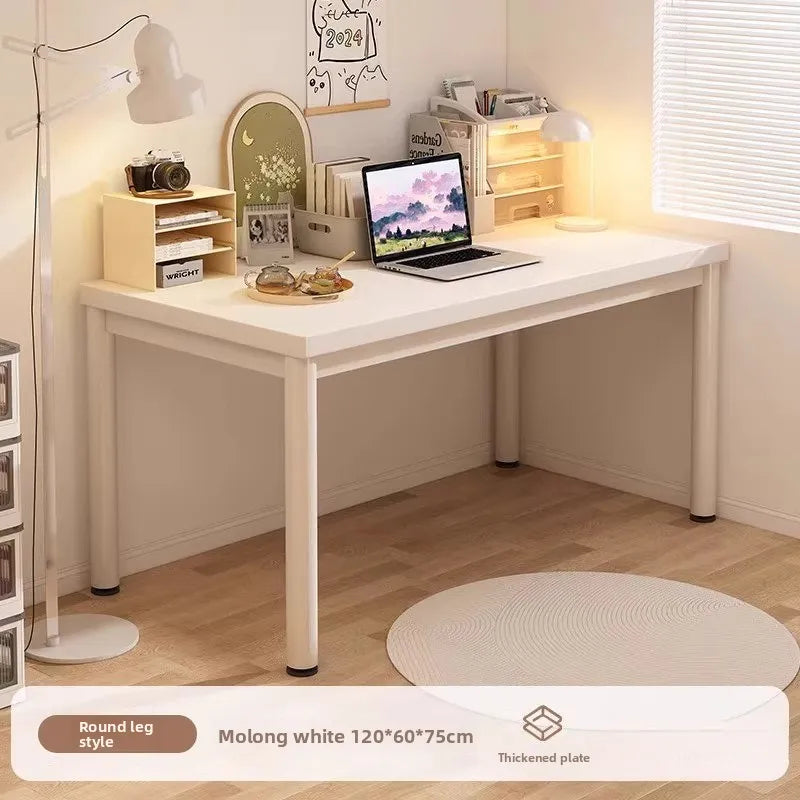 L-Shaped Computer Desk with Storage Shelf