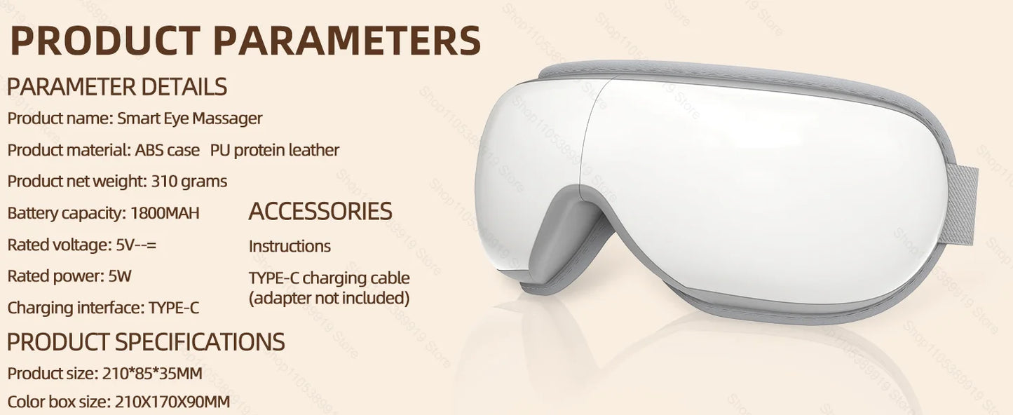 Heat & Vibration Eye Massager