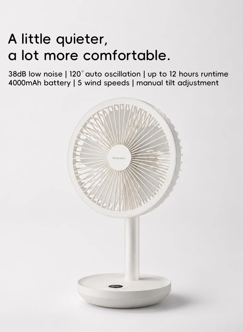 Smart Oscillating Desk Fan