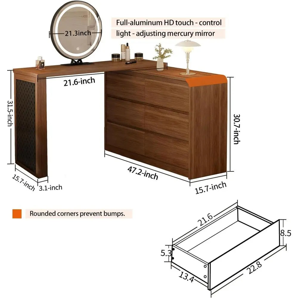 Lumina Vanity Desk