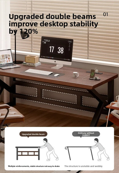 Onyx Rectangular Gaming Computer Desk
