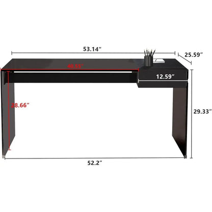 Vantry Tempered Glass Desk