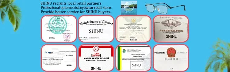 SHINU Women's Red Lens Glasses