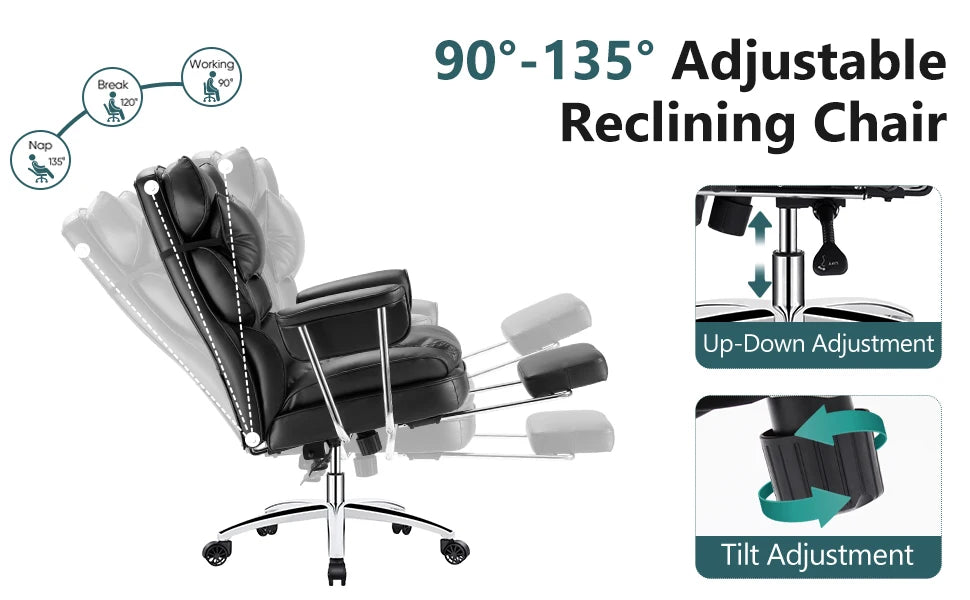 Premium Lux Leather Office Chair