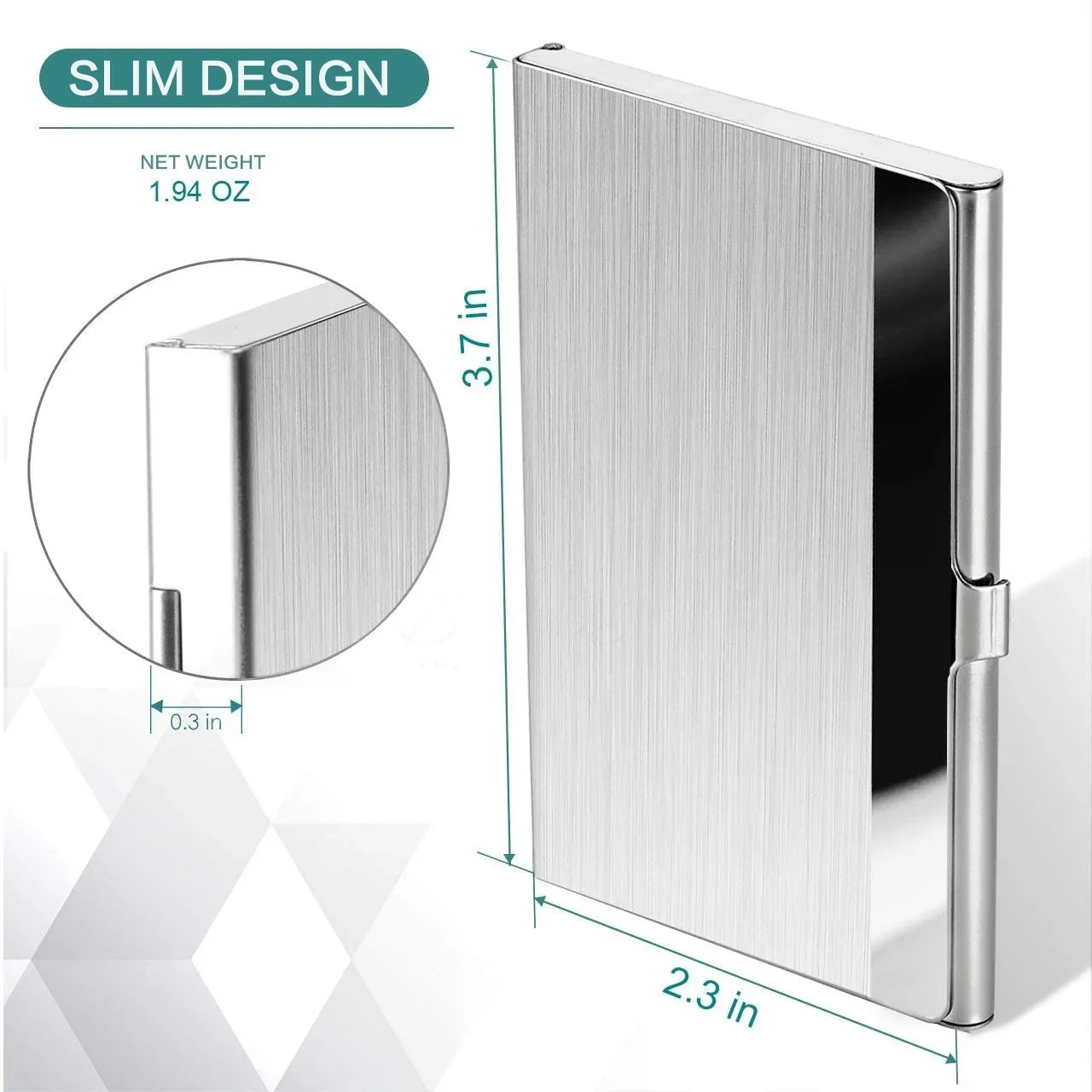 SlimSteel Stainless Card Wallet Case