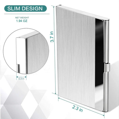 SlimSteel Stainless Card Wallet Case