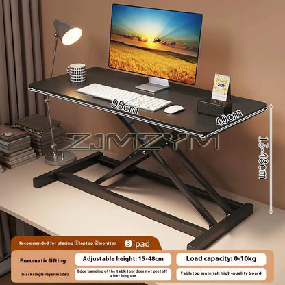 Foldable Laptop Desk with Storage & Keyboard Tray