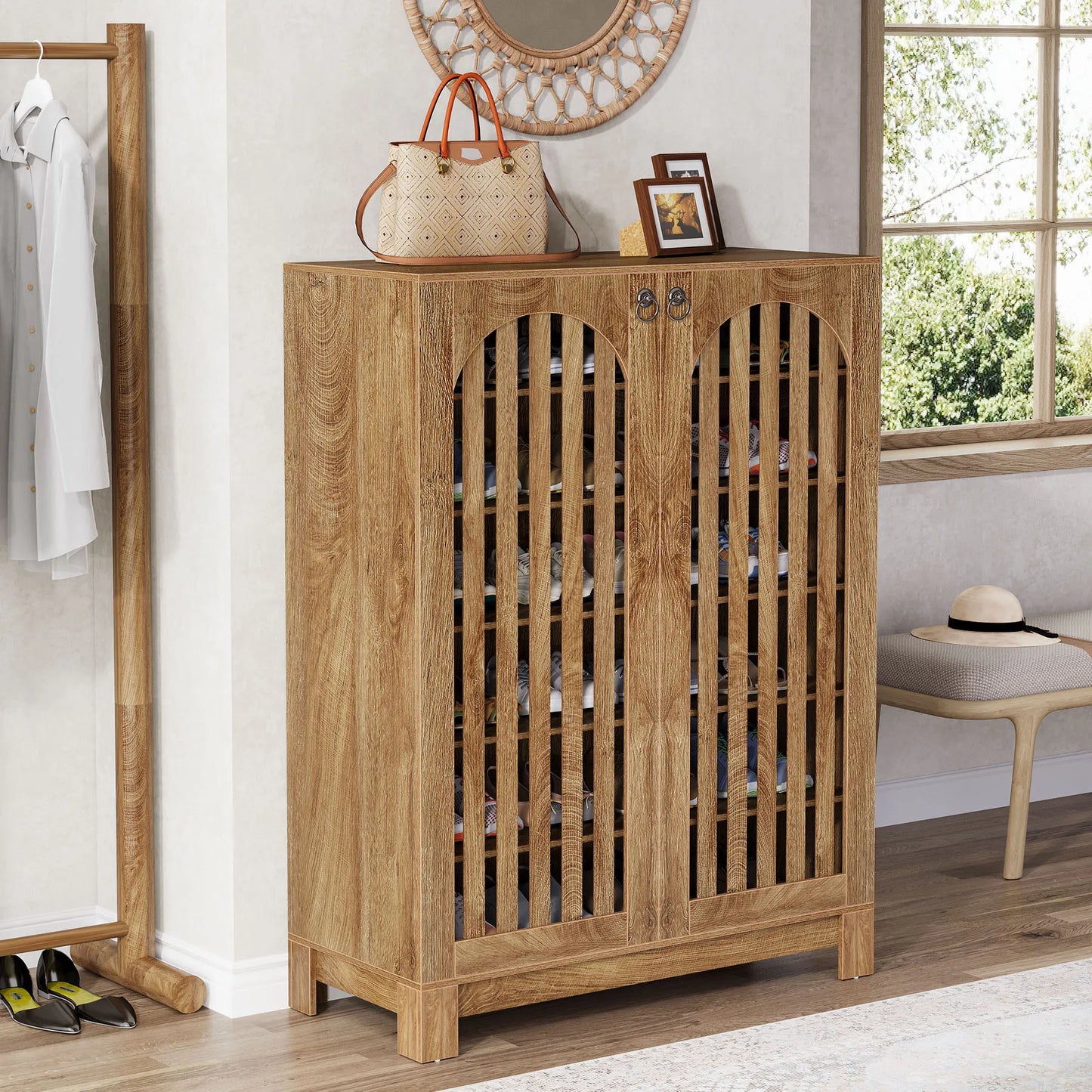Halstead Shutter Door Shoe Cabinet