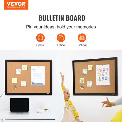VEVOR MDF Cork Board with Sticker Frame