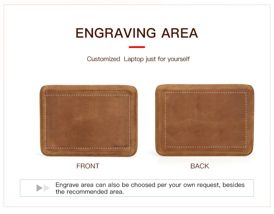 Cow Leather Laptop Sleeve