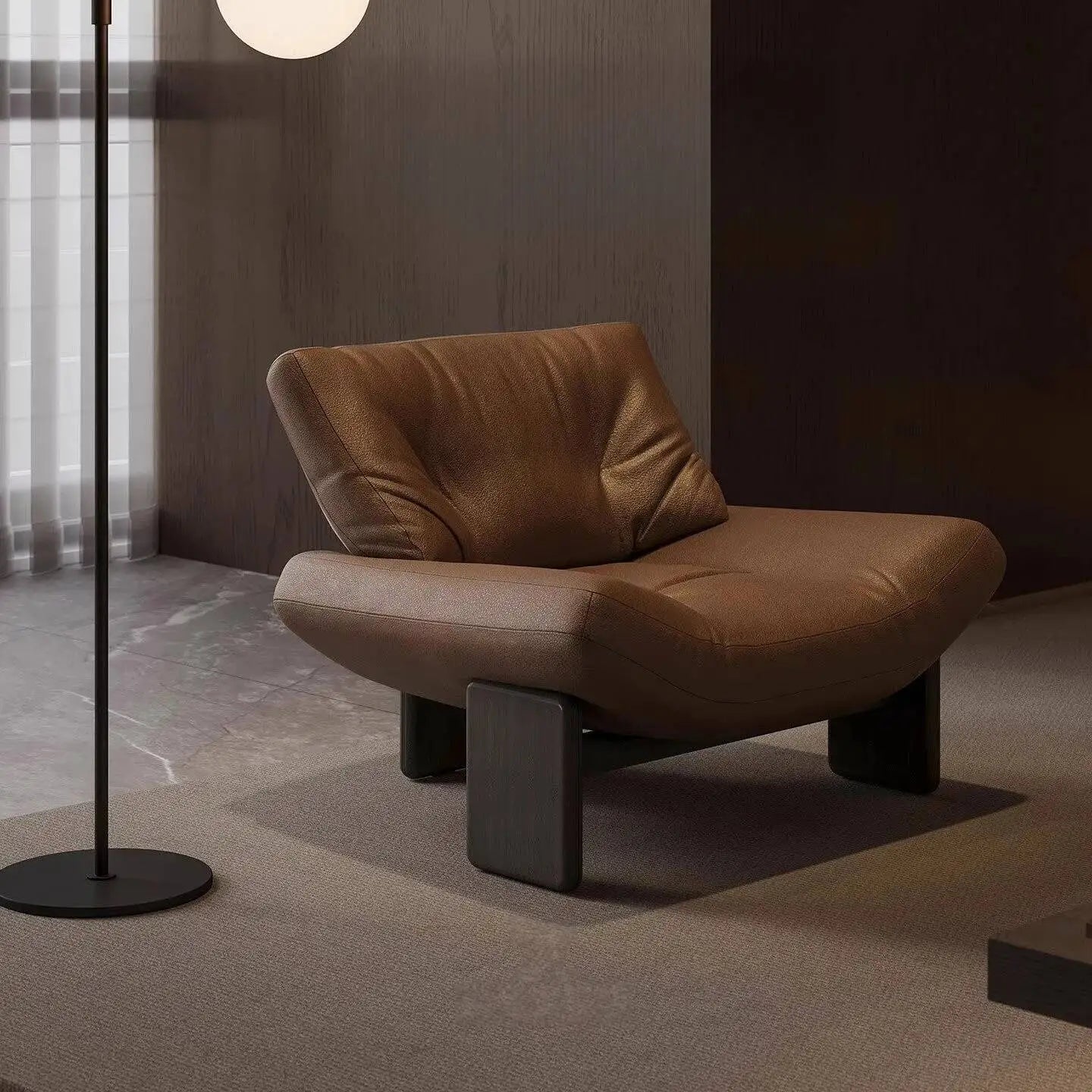 Ergove Italian Leather Leisure Chair