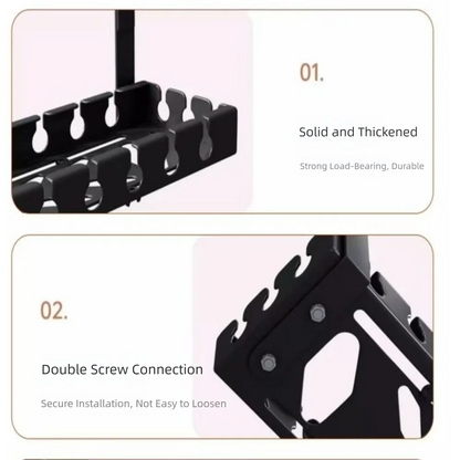 Extendable Under-Desk Cable Management Tray