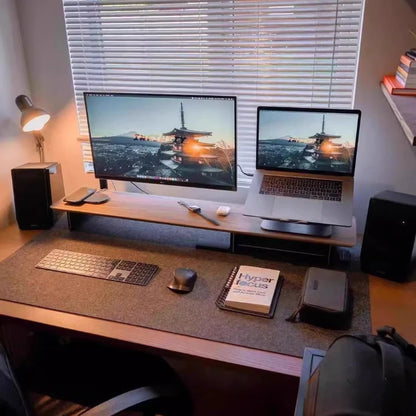 Premium Black Walnut Wood Monitor Stand