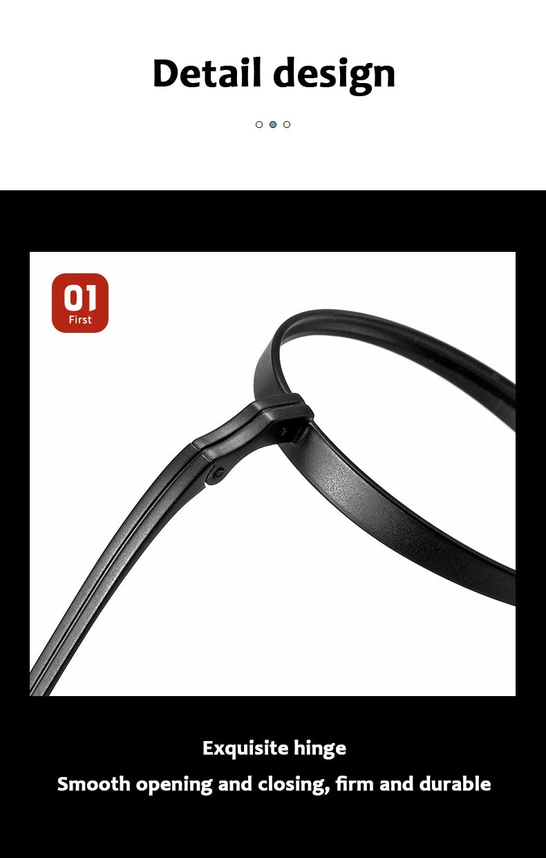 Titanium Retro Round Glasses