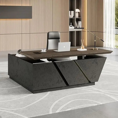 Saintcy Executive Height-Adjustable Desk Workstation