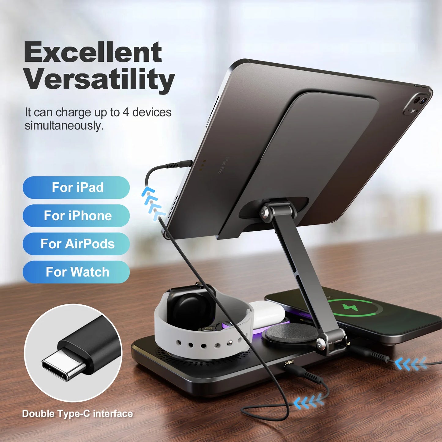 7-in-1 Flexible Wireless Charger Stand