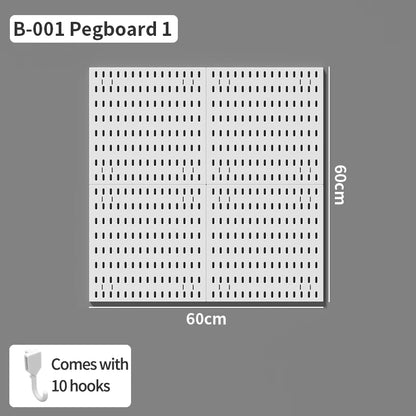 No-Holes Wall Pegboard Organizer
