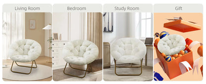 Alpine Faux Fur Saucer Chair