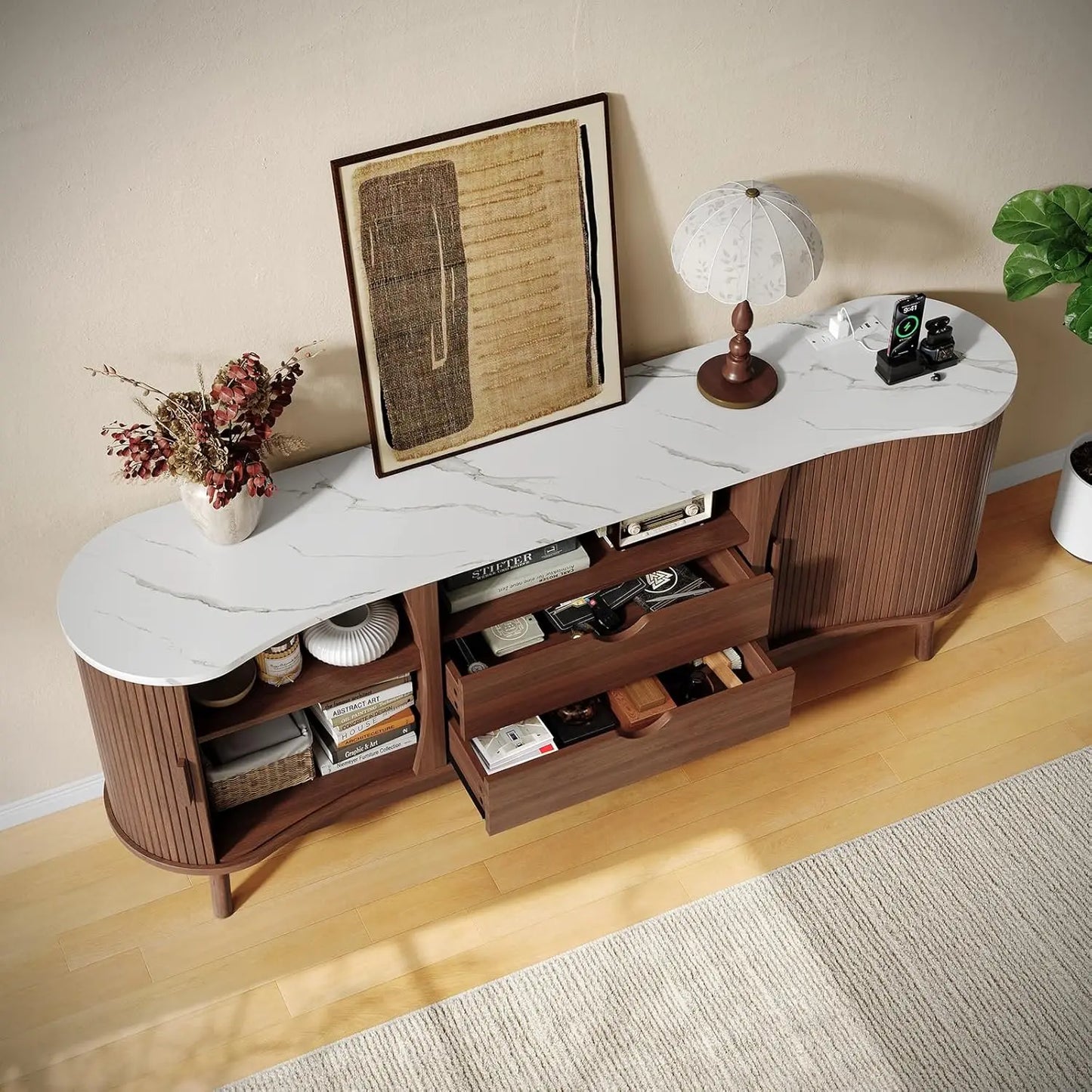 Hollis Fluted Media Console