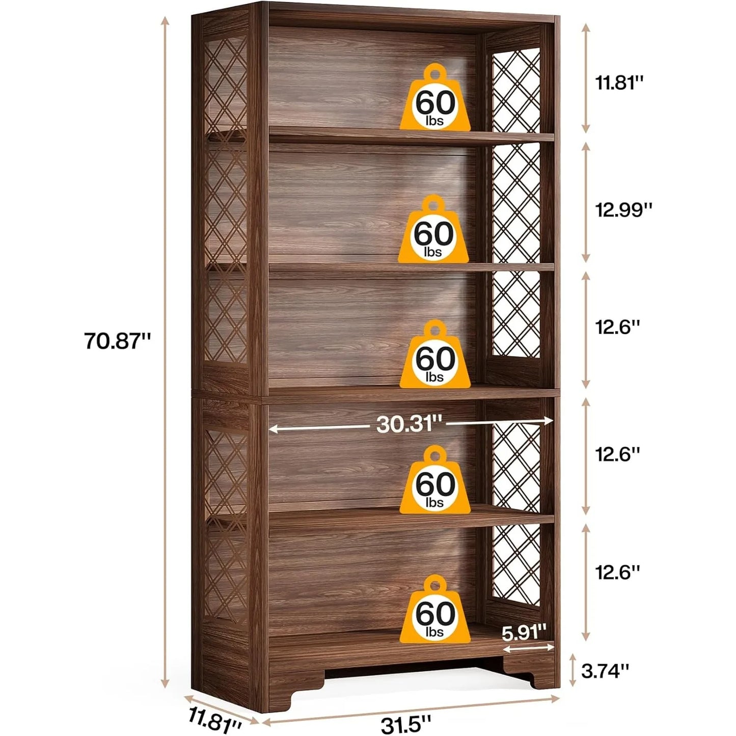 Marchwood Vintage Display Bookcase