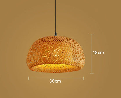 Handwoven Bamboo Pendant Lamp
