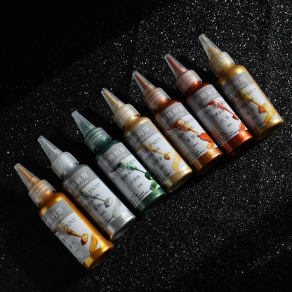 Metallic Acrylic Paint Set, 8 Colors, 60ml