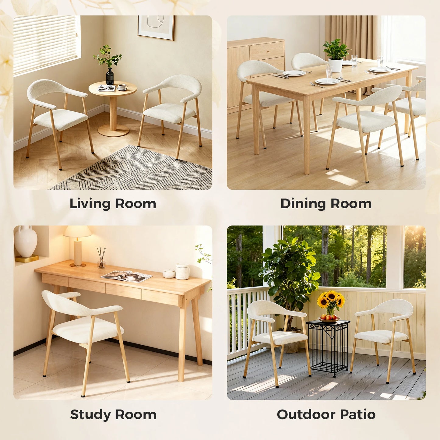 Harvest Linen Side Chairs