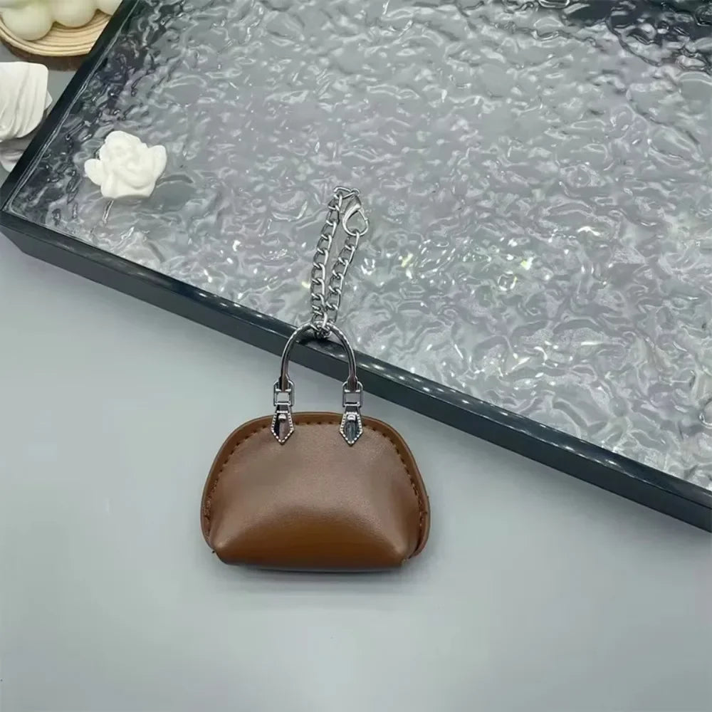 Mini Shell Coin Purse Keychain Charm