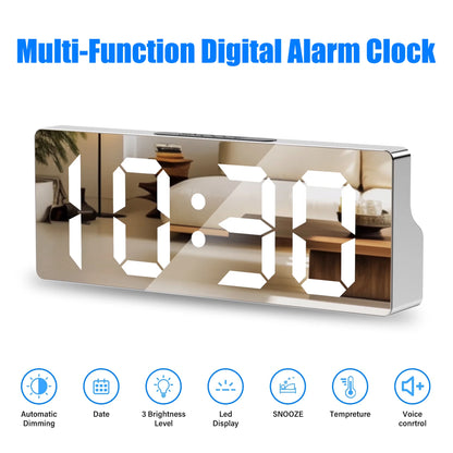 LED Mirror Alarm Clock