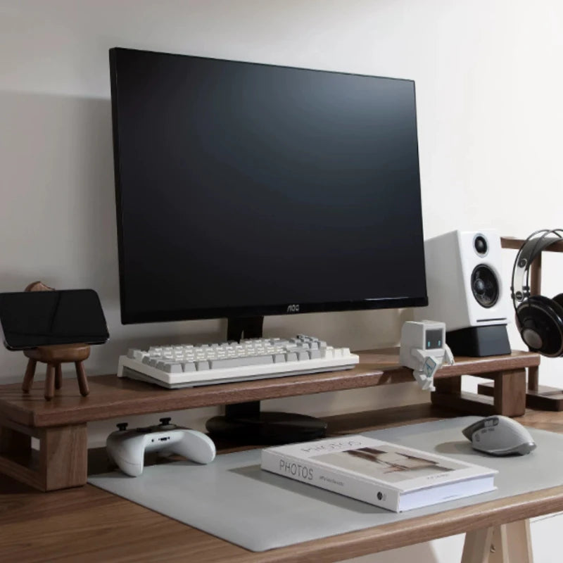 Black Walnut Adjustable Desk Riser