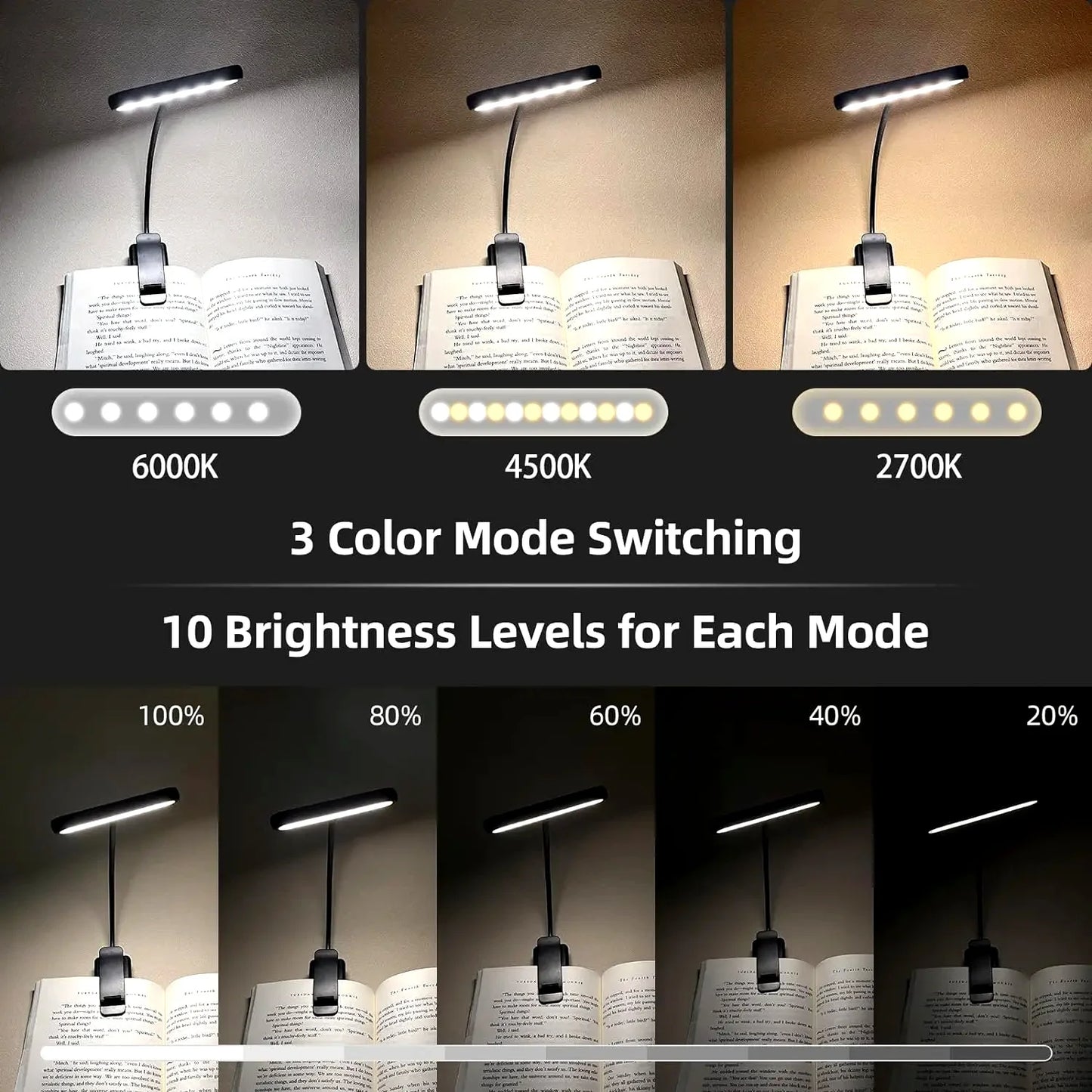 14-LED Rechargeable Book Light
