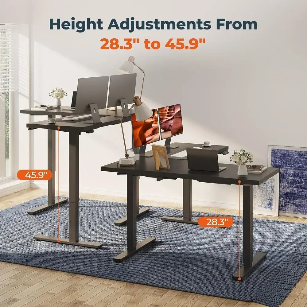 Aventra L-Shaped Electric Standing Desk