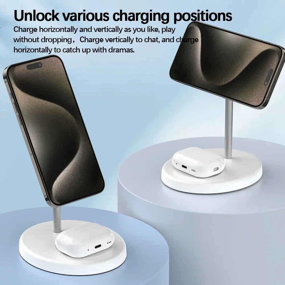 MagStand Duo Magnetic Wireless Charging Station