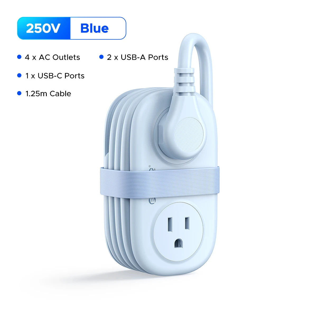 ORICO Cable-Wrap Travel Power Strip