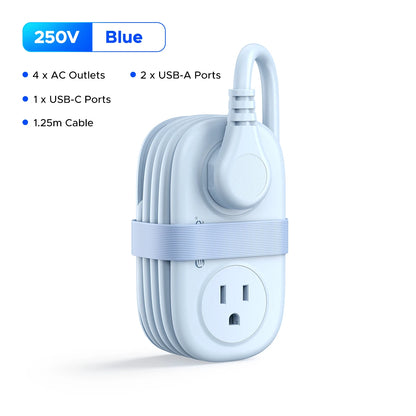 ORICO Cable-Wrap Travel Power Strip