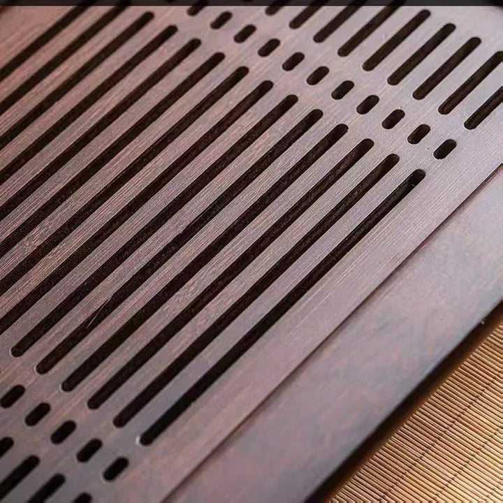 Bamboo Tea Set Storage Tray