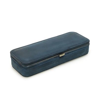 Vintage 3-Slot Leather Pen Case