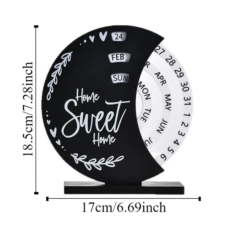 NordicFlip Retro Rotating Desk Calendar