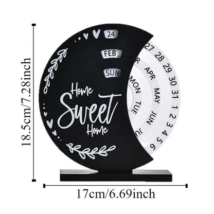 NordicFlip Retro Rotating Desk Calendar