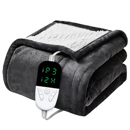 Electric Heated Throw Blanket | 50 x 60 in, 6 Heat Levels, 4-Hour Auto-Off