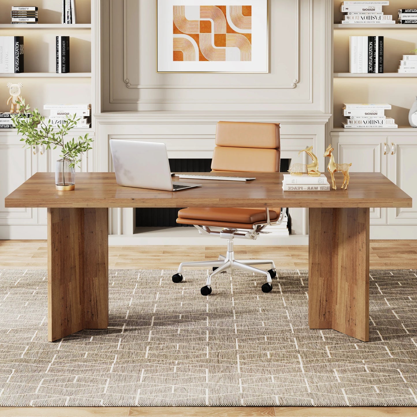 Vintage Farmhouse Executive Desk