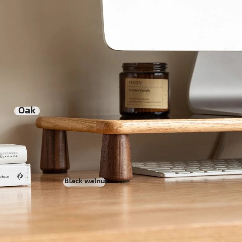 Solid Wood Desktop Monitor Stand