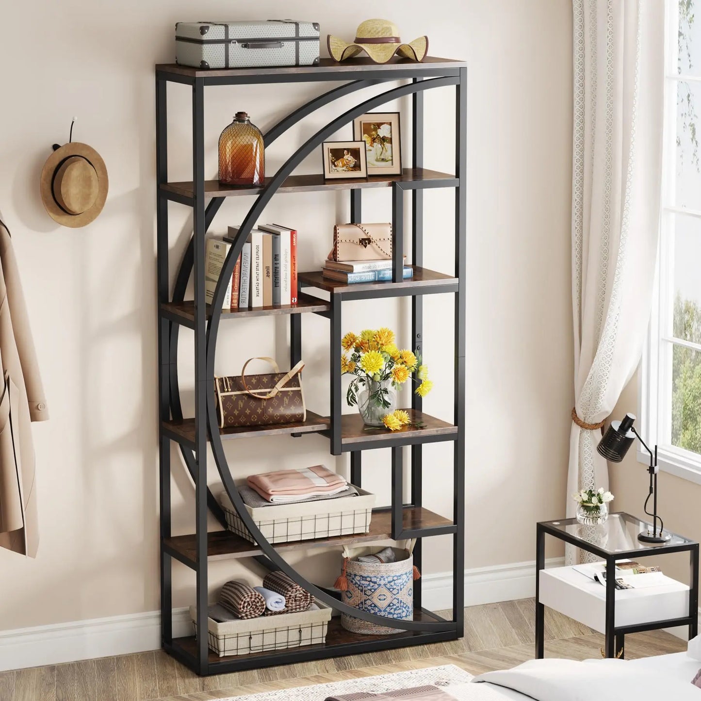Archeon Geometric 6-Tier Bookcase