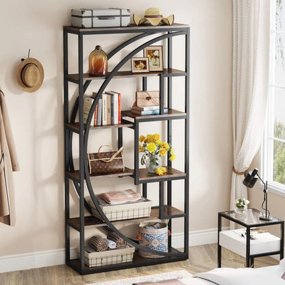 Archeon Geometric 6-Tier Bookcase