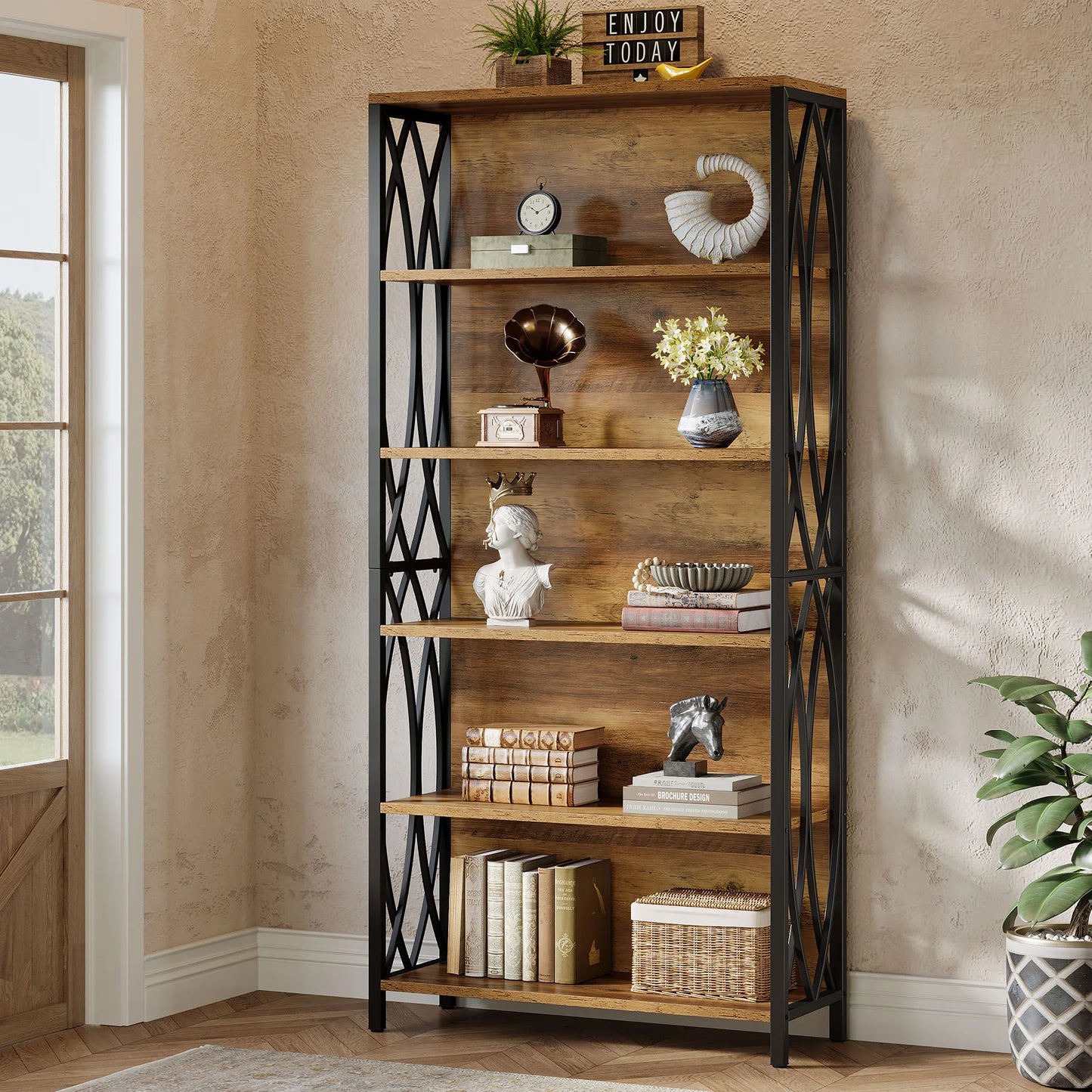 Aldergate Industrial Bookshelf