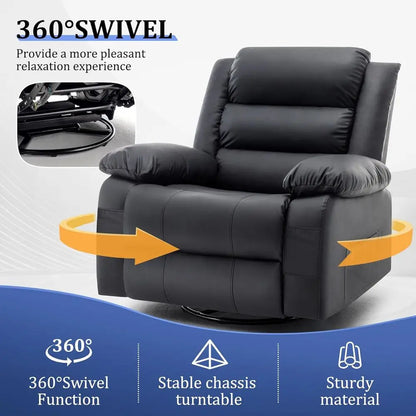 Halden Swivel Massage Recliner