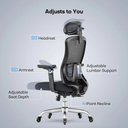 6D Armrest Office Chair