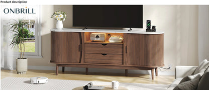 Hollis Fluted Media Console